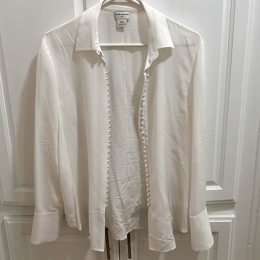 Club Monaco M size silk top